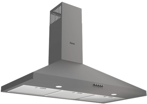 Cooker Hood 90cm – All Inox | Wall-Mounted Chimney Extractor Fan