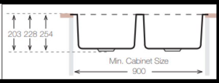Stainless Steel Double Bowl Kitchen Sink 860×490mm – Square Bowls | TNL400.50.50