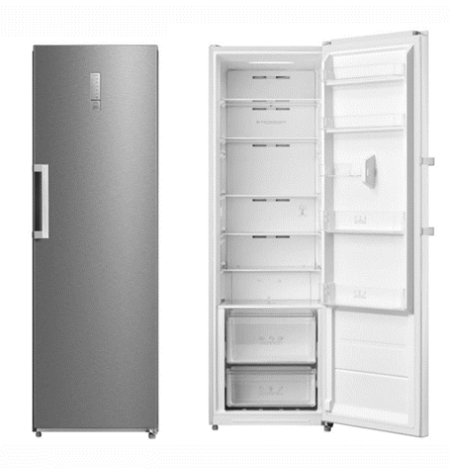 AVG 362L Upright Refrigerator – 185cm – No Frost – Inox – Class E | HS-481LWEN I
