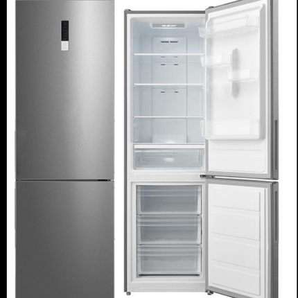 AVG 310L Combi Fridge Freezer – No Frost – Inox – Class E | HD-403RWEN INOX
