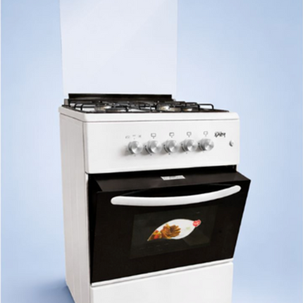 Freestanding Gas Cooker 57cm x 57cm – Top Ignition | White | F6B40GS CW