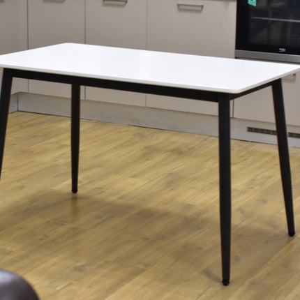 White Modern Rectangular Dining Table – Simple & Elegant Design