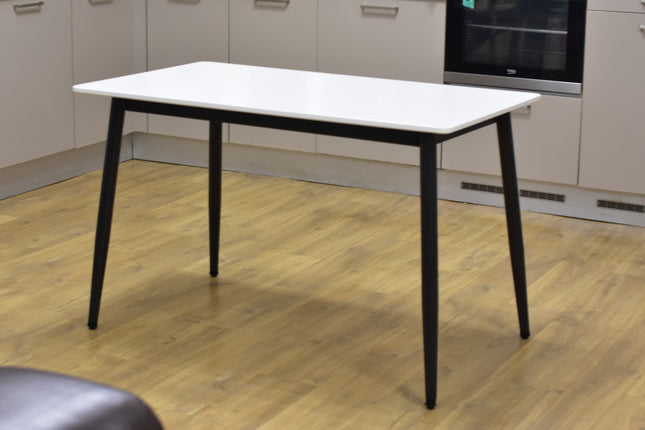 White Modern Rectangular Dining Table – Simple & Elegant Design
