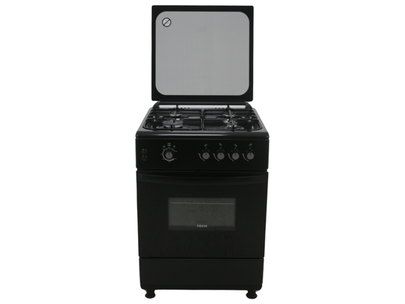 FIESTA  FREESTADING GAS OVEN 60CM , COLOUR BLACK, WHITE, SILVER  (HxWxD) 85 x 60 x 60 cm Capacity 64 Litres