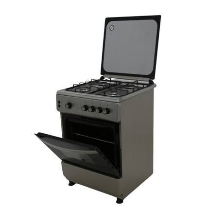 FIESTA  FREESTADING GAS OVEN 60CM , COLOUR BLACK, WHITE, SILVER  (HxWxD) 85 x 60 x 60 cm Capacity 64 Litres