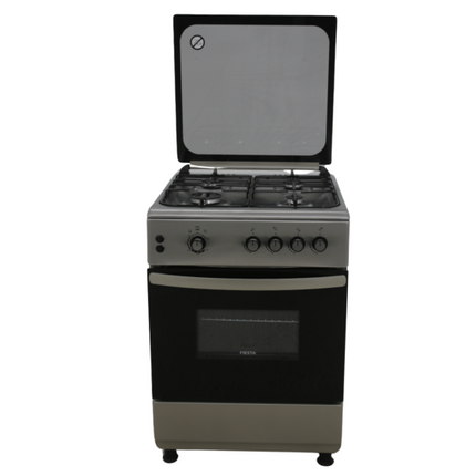 FIESTA  FREESTADING GAS OVEN 60CM , COLOUR BLACK, WHITE, SILVER  (HxWxD) 85 x 60 x 60 cm Capacity 64 Litres