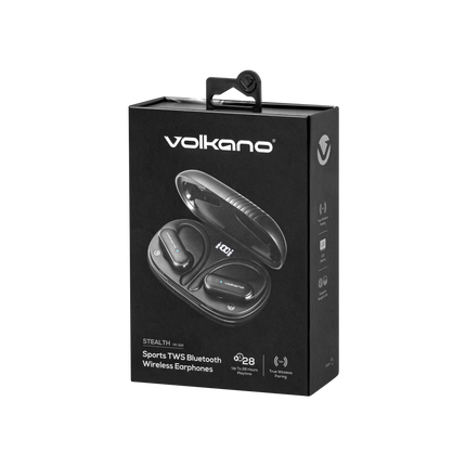 Volkano Stealth Series Sports TWS Earphones + Case