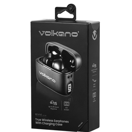 Volkano Revive Series TWS Earphones - Black