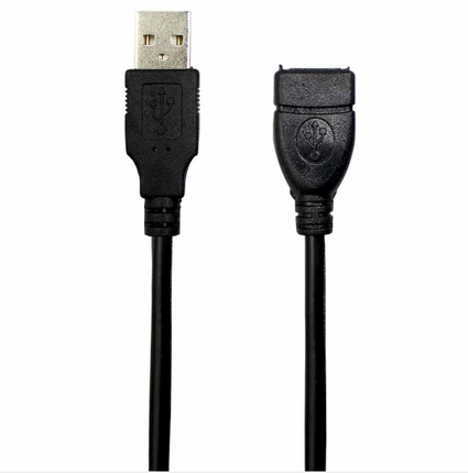 Volkano Extend series USB extension cable, 2 meter - black