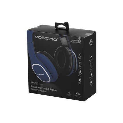 Volkano Phonic Series Bluetooth full size headphones