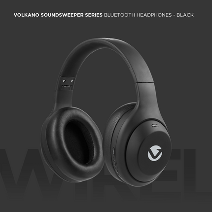 Volkano SoundSweeper Series Active Noise Cancelling Headphones - Black