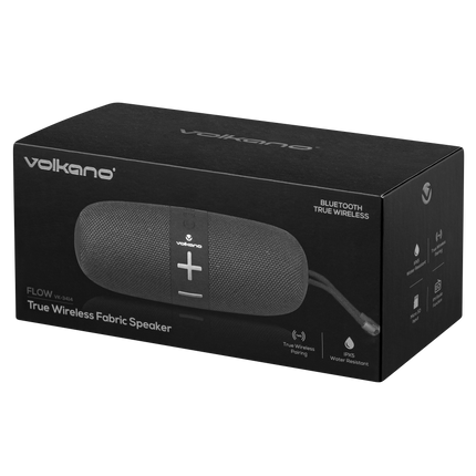 Volkano Flow Series Portable Bluetooth Speaker - Black