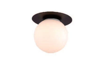 Minimalist Glass Globe Flush Mount Ceiling Light