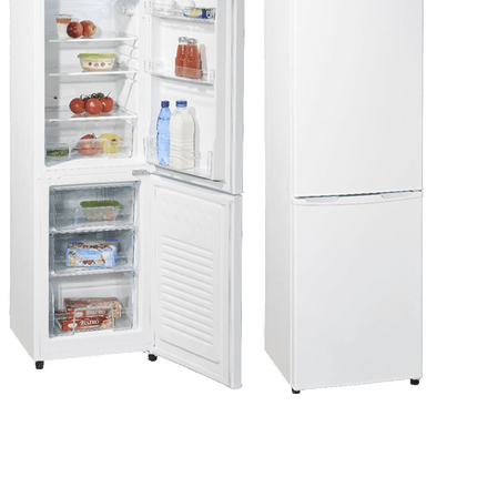 Geratek Wasilla Fridge-Freezer Combination 173 Liters | White |  Energy Efficiency E | Adjustable Thermostat | Automatic Cooling Defrost | Glass Shelves