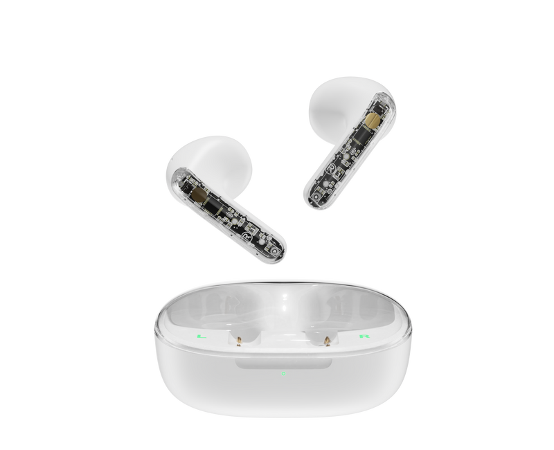 X6 Earbuds TRANSPARENT TWS | > 6 hours Battery Working | Type C | 1 hour Charging Time