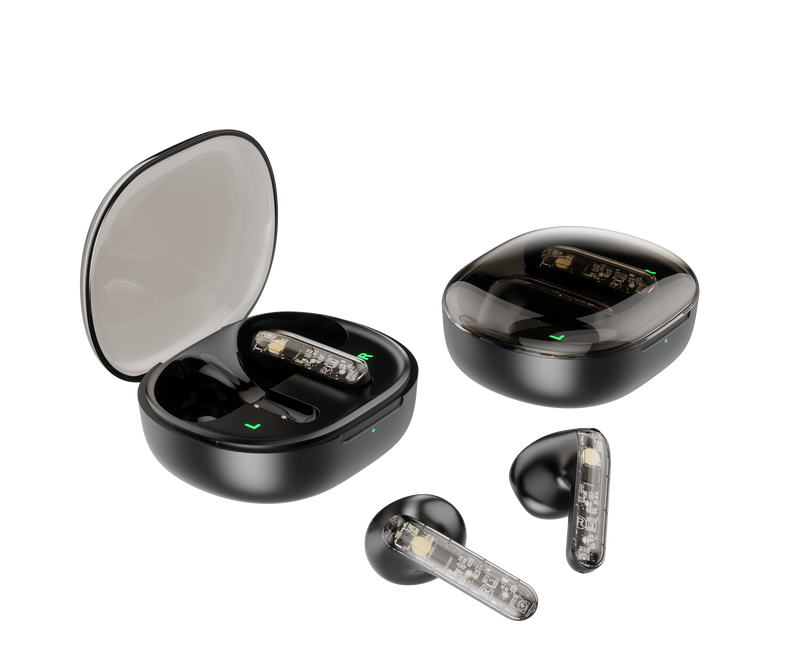 X6 Earbuds TRANSPARENT TWS | > 6 hours Battery Working | Type C | 1 hour Charging Time