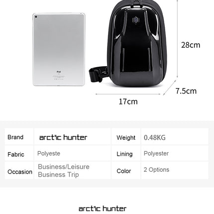 Arctic Hunter Chest Bag | Back Anti-Theft pocket | Anti-Splash and Anti-Fouling | Comfortable Handle