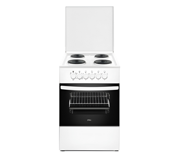 Xper 50cm Freestanding Electric Oven | 4 Hot Plates & Enamel Lid