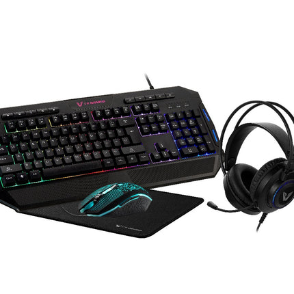 VX Gaming Heracles series 4-in-1 Combo KB, Mouse, Mousepad, Headset