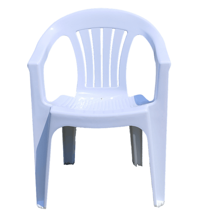 Outdoor Plastic Arm Chair – Stackable