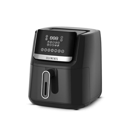 KB Elements 6.5-Liter High-Power Digital Touch Screen Air Fryer - 1600W, Adjustable Temperature (80°C - 200°C), Auto Shut Off, Overheat Protection