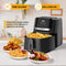 KB Elements 6.5-Liter High-Power Digital Touch Screen Air Fryer - 1600W, Adjustable Temperature (80°C - 200°C), Auto Shut Off, Overheat Protection