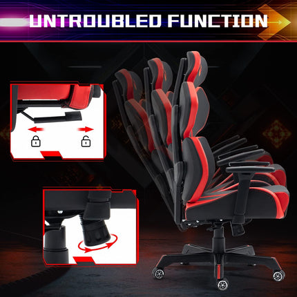 ALINUNU Gaming Chair - Modern Style - Adjustable, Swivel - Leather Furniture Finish - 60 lbs Item Weight, 4 Height Positions