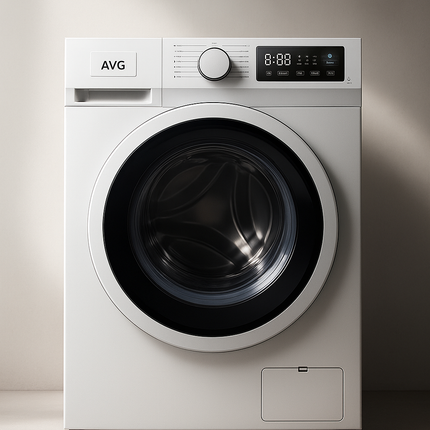 AVG 10KG Washing Machine | Drum clean reminder | Steam wash | Delay start | Child lock | 1400 RPM