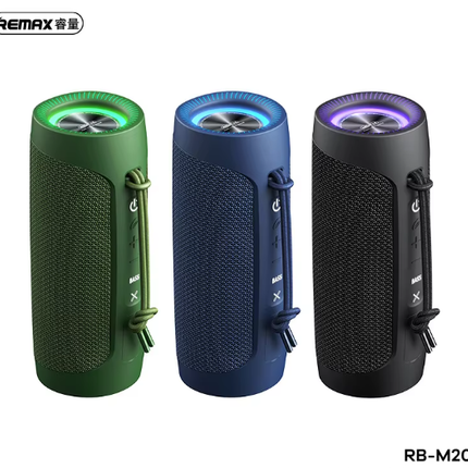 REMAX  Outdoor Bluetooth Speaker ipx7 Waterproof and Dustproof with Carrying Rope Colorful Portable Subwoofer