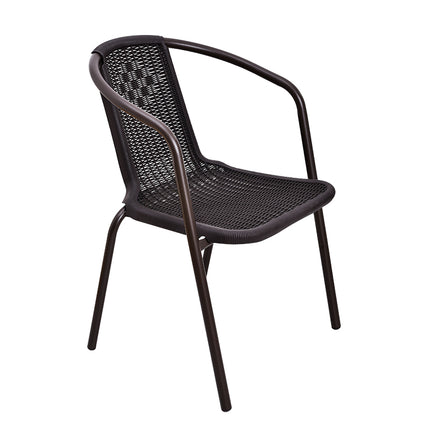 Black Rattan Outdoor Chair – Patio/Garden Use