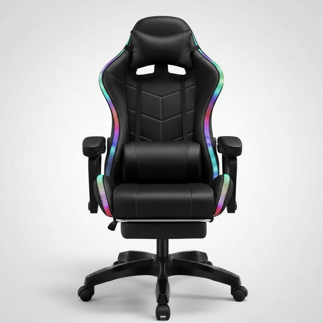 Earthquake Gaming Chairs with RGB ,Footrest and Bluetooth Speakers