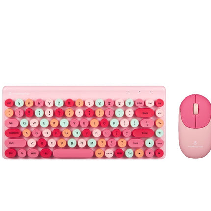 Volkano Paradigm Series Mouse and Keyboard combo - Mint | Pink