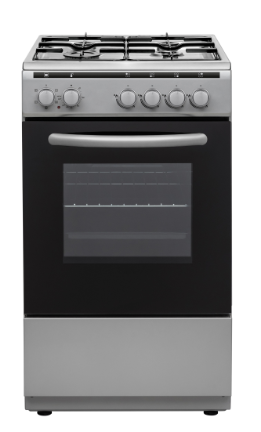 GENERAL - FREESTANDING ELECTRIC OVEN WITH 4 GAS BURNERS SIZE 50CM WITH FAN - NO IGNITION