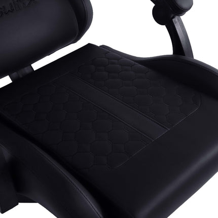 Dowinx Computer Gaming Office Chair | Adjustable Headrest | Massage Function for Waist Cushion | Supports up to 150KGS | PVC leather | steel frame