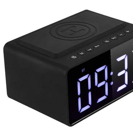 Volkano Awake Plus series Alarm Clock with Wireless Charging & Speaker