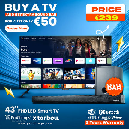 Torbou LED TV 43'' Android 13