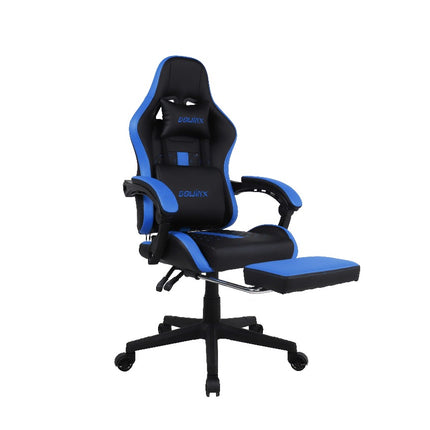 Dowinx Computer Gaming Office Chair | Adjustable Headrest | Massage Function for Waist Cushion | Supports up to 150KGS | PVC leather | steel frame