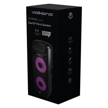 Volkano Olympian Series Dual 15" Party Speaker