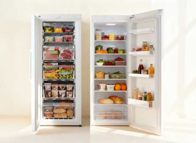 Upright Freezer & Fridge Combo (White, Class E)