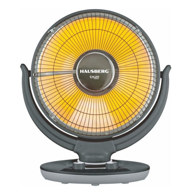 Hausberg Parabolic Desk Heater 1000W - Ceramic Heating Element with Oscillation
