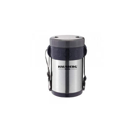 HAUSBERG Lunch Box Thermos HB-H 1461, 2L, Stainless Steel.