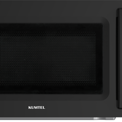 Kumtel Microwave Oven 700W | Defrost, 35-Min Timer, Easy to Clean Gray Cavity, Black Housing