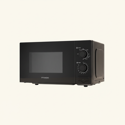 Hyundai Microwave on Cream Background