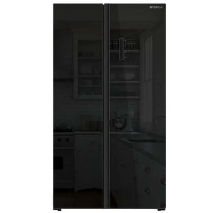 COMBO OFFER | Hyundai 505L American Style Fridge Freezer + Hyundai Built-In Electric Oven 65L 3000W Black