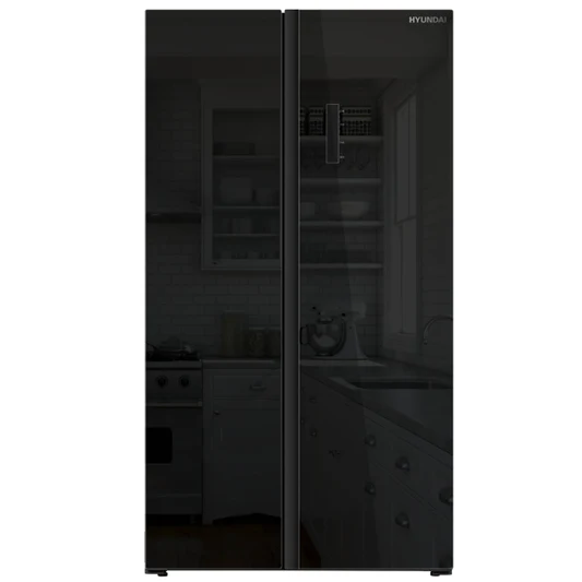 COMBO OFFER | Hyundai 505L American Style Fridge Freezer + Hyundai Built-In Electric Oven 65L 3000W Black