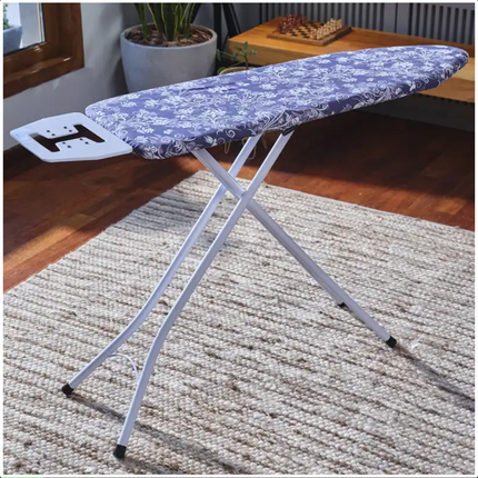 Ironing Board 110cm - 8 Level Height Adjustment with Silicon Iron Rest