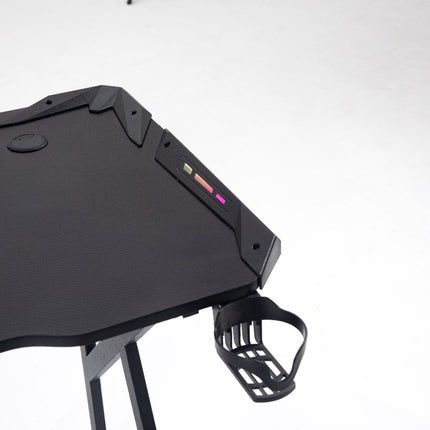 Prochimps Gaming Table with RGB and USB Cables - Cup Holder and Headset Hook