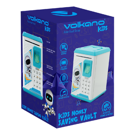 Volkano Kids Robo Vault series Kids Money Saving Vault - Blue