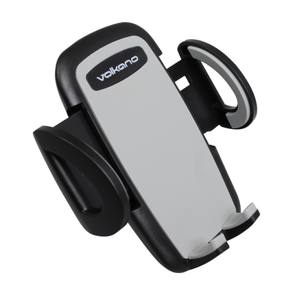 Volkano Flow series car airvent phone holder, large - black