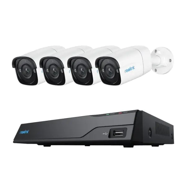 REOLINK SHD 4x Bullet Cameras 2TB HDD + 8 Ch NVR Bundle - NVS8-5MB4
